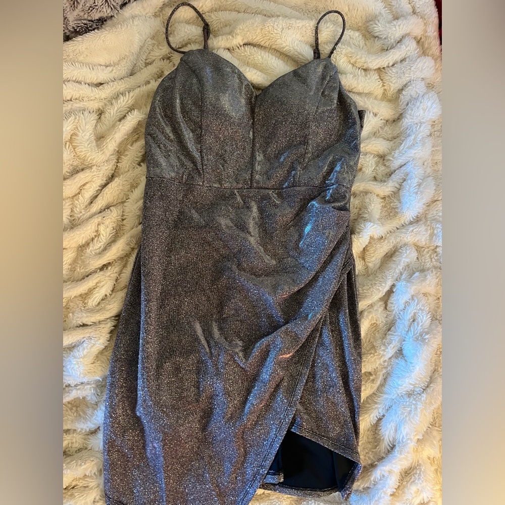 large chrome Windsor dress